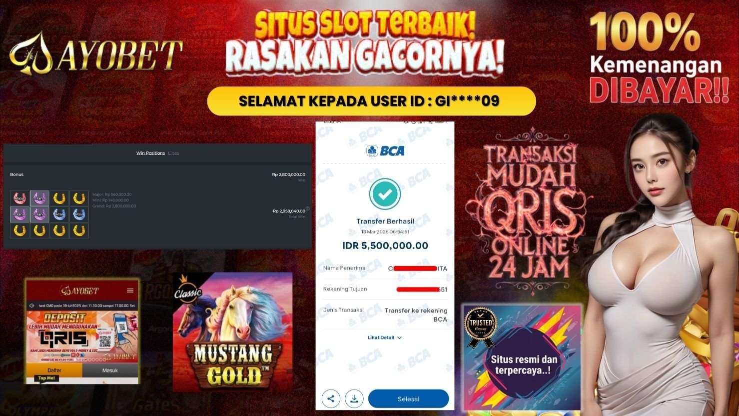 AYOBET JACKPOT SLOT MUSTANG GOLD